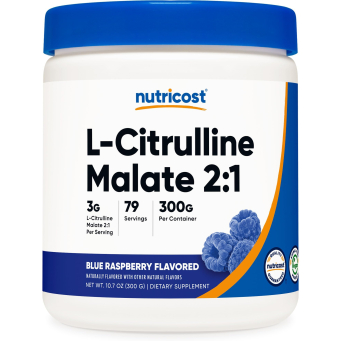 Nutricost L-Citrulline Malate 2:1 300 Gram Blue Raspberry