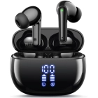 ZIUTY Ear Buds Wireless Earbuds, Bluetooth Headphones 5.4 with 4 ENC Noise Cancelling Mic, 48H Playtime LED Display, IPX7 Waterproof, Deep Bass Stereo Headphones for Sports Workout, Black