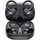 Wireless Earbuds, Bluetooth 5.4 Headphones Sport, Over Ear Buds With ENC Noise Cancelling Mic, 48H, Wireless Earphone With Earhooks, Stereo Deep Bass, IP7 Waterproof ear bud for Workout Running, Black