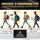 SaiTech IT 5 Pack RFID Blocking Card for Credit Debit ID Card, Black | Slim Anti-Theft Contactless NFC RFID Blocker Protector, Easily Fit into Wallet and Purse, for Men & Women