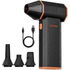WOLFBOX MegaFlow 50 Compressed Air Duster-110000RPM Super Power Electric Air Duster, 3-Gear Adjustable Mini Blower with Fast Charging, Dust Blower for Computer, Keyboard, House, Outdoor and Car