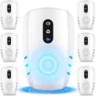 2026 Cvtayn Upgraded Ultrasonic Pest Repellent Indoor Repeller, Mouse Traps, Repellent Roach, Mouse, Bugs, Mosquito, Mice, Spider, Ant, Rodent Repellent Ultrasonic Plug in, 3 Mode Switching, 6 Packs