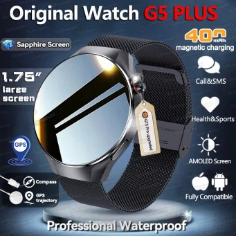 New Upgraded Original Watch G5 PLUS Smart Watch Men GPS Trajectory Compass Bluetooth Call IP68 Waterproof Outdoor Sport Watches