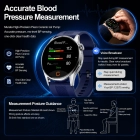 New Accurate Blood Pressure Measure Air Pump Airbag Smart Watch Nano ECG Blood lipids Uric acid Health Monitoring Smartwatch NFC