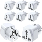 5-Pack Travel Power Adapter &ndash; Universal UK to EU Plug Adapter, Type E/F Socket with Fuse,USA to Europe Converter for Norway, Spain, Greece, Russia, Iceland, Korea,Portable Travel Charger